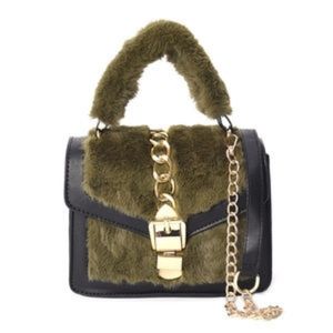 Black and green small shoulder bag